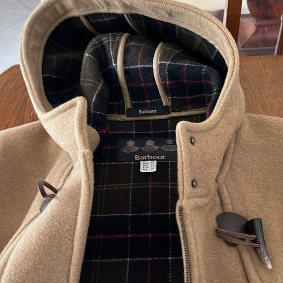 Barbour wool duffle coat with hood. Excellent condition. - Picture 7 of 14